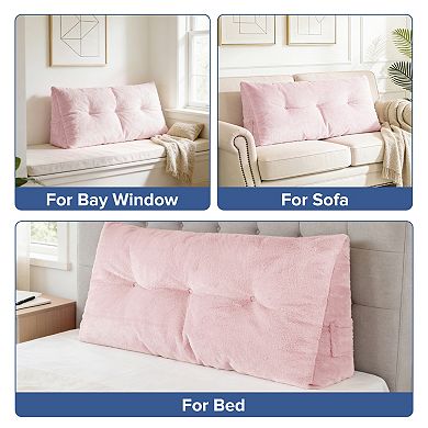 Awesome Home Headrest Pillow Plush with Side Pockets