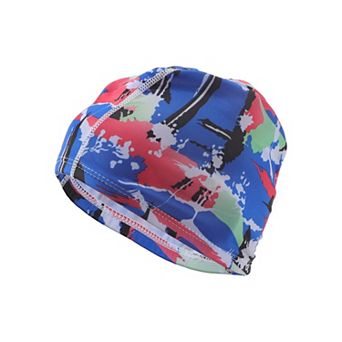 Elasticity Pink Splatter Pattern Swim Cap 5.91"x9.25" 1 pc