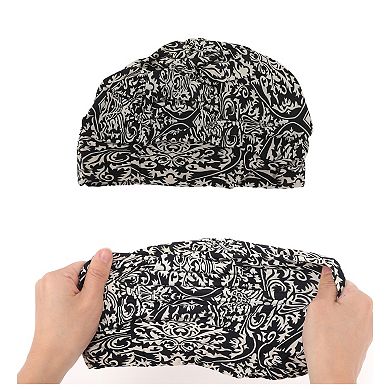Elasticity Flower Pattern Swim Cap 5.91"x9.25" 1 Pc