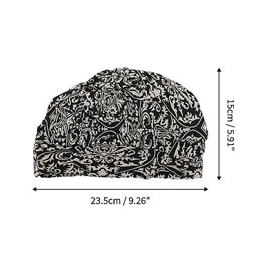 Elasticity Flower Pattern Swim Cap 5.91"x9.25" 1 Pc