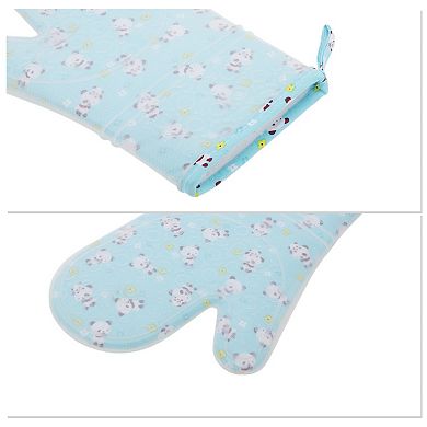 Non-slip Pattern Oven Mitts for Kitchen Use