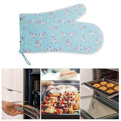 Non-slip Pattern Oven Mitts for Kitchen Use