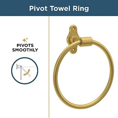 4-Piece Gold Bathroom Hardware Set: Towel Bar, Toilet Paper Holder, Towel Ring, Hook