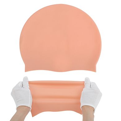 Silicone Waterproof Solid Swim Cap 1 Pc