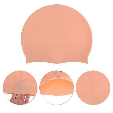 Silicone Waterproof Solid Swim Cap 1 Pc