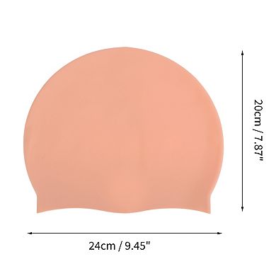 Silicone Waterproof Solid Swim Cap 1 Pc