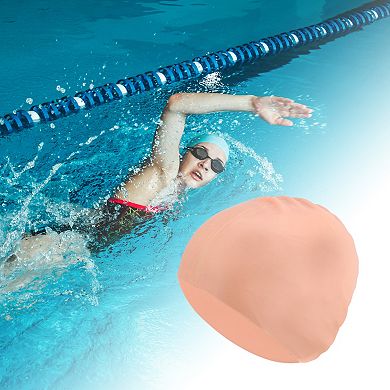 Silicone Waterproof Solid Swim Cap 1 Pc