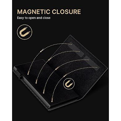 Smart Pop Up Wallet with RFID Blocking Aluminum Case and Leather