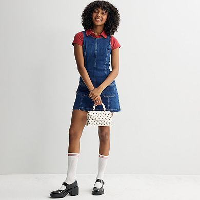 Juniors' Tinseltown Patch Pocket Shift Dress