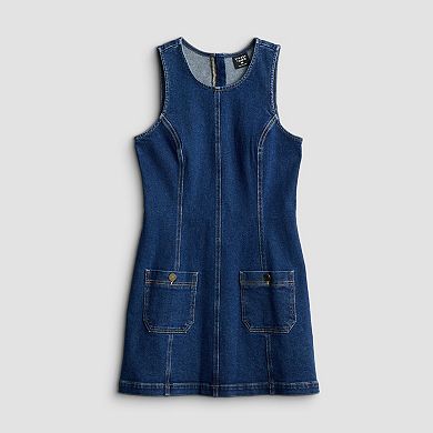 Juniors' Tinseltown Patch Pocket Shift Dress