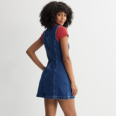 Juniors' Tinseltown Patch Pocket Shift Dress