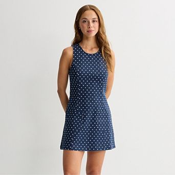 Juniors' Tinseltown Patch Pocket Shift Dress
