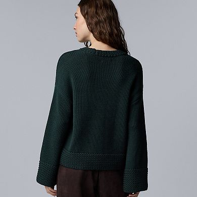 Women's Simply Vera Vera Wang Bell Sleeve Sweater