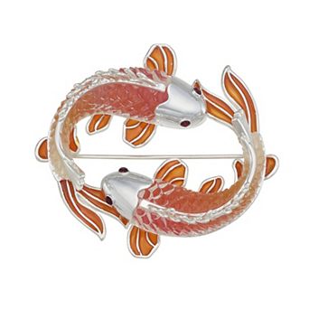 Napier Silver Tone Fish Pin