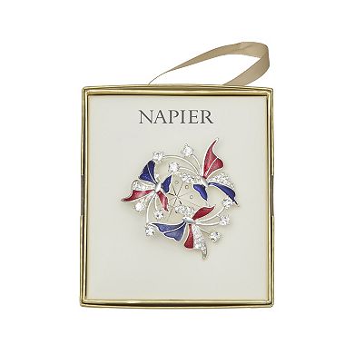 Napier Silver-Tone Butterflies Pin