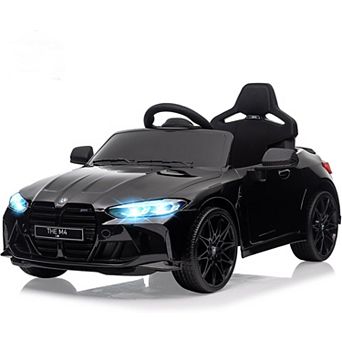 12V Ride On Car for Kids，Licensed BMW M4 Battery Powered Vehicle Car for Boys and Girls