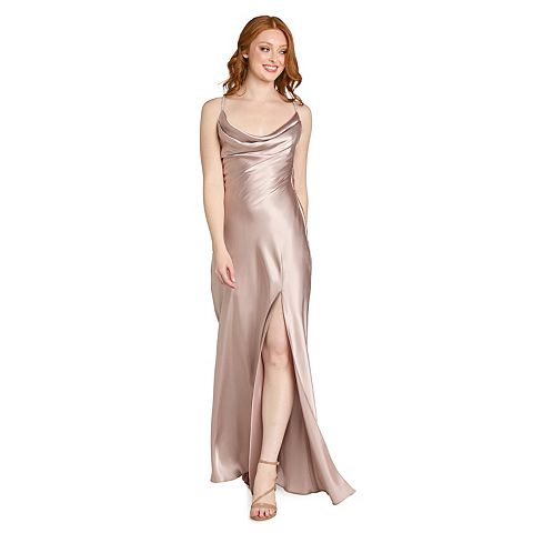 Женские платья Morgan Juniors' Morgan and Co Long Satin Drape Back Dress
