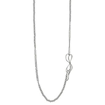 Simply Vera Vera Wang Silver Tone Bow Strand Necklace