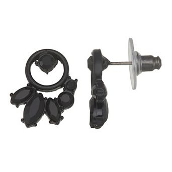 Simply Vera Vera Wang Black Gemstone Stud Earrings