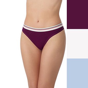 Juniors' SO® Varsity 3-Pack Thong Panties