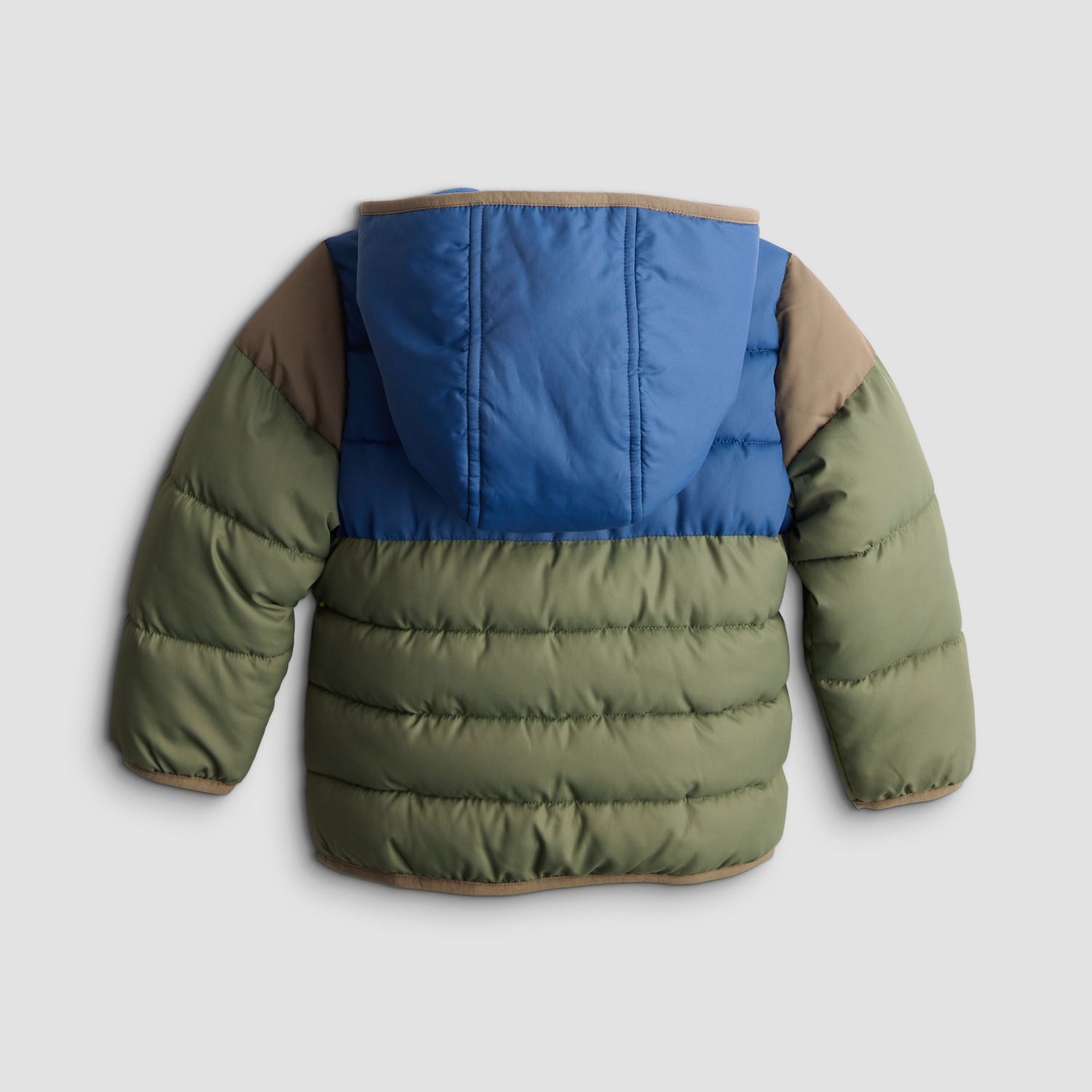 Куртка Jumping Beans® Heavy Weight Puffer для мальчиков-малышей, цвет: Зелёный синий коричневый — фото 2