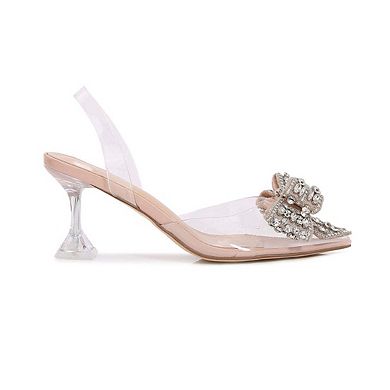 Nina Crystal Bow Heels