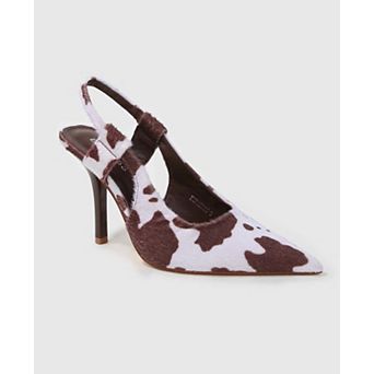 Euphemie Microfiber Suede Slingback Pumps