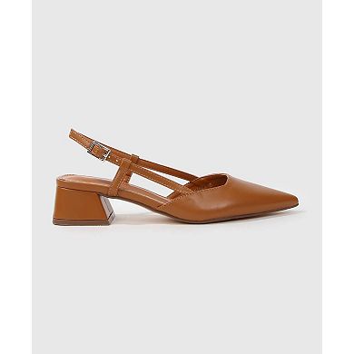 Vieda Block Heel Slingback Pumps