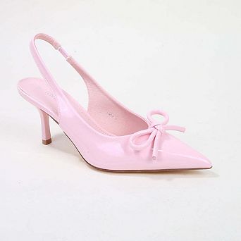 Cree Bow Accent Slingback Pumps