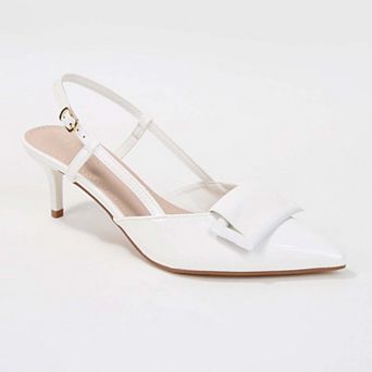 Vava Patent Buckle Slingbacks