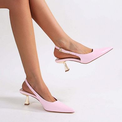 Cassandra Slingback Kitten Heels