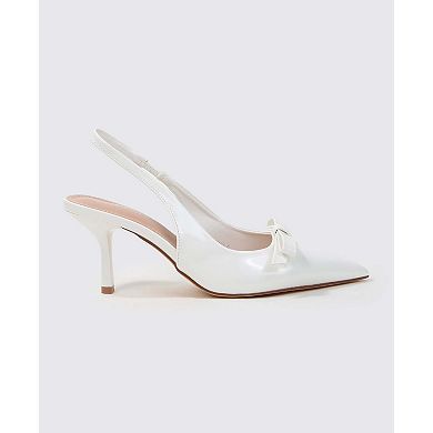 Danika Slingback Pumps with Bow Detail