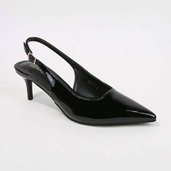 Fancy Slingback Kitten Heels