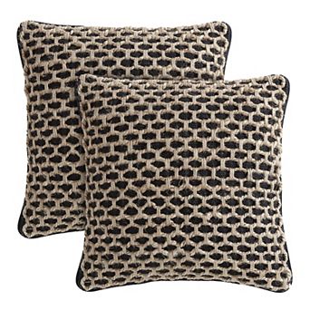 "Boho Living" + Jada Collection 2 pc Indoor / Outdoor Pillow Covers