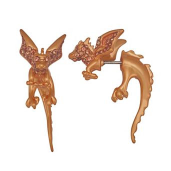 Simply Vera Vera Wang Gold Tone Dragon Floater Earrings