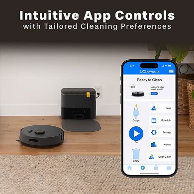 bObsweep Bio Auto-Empty Robot Vacuum & Mop with 100-Day Dock