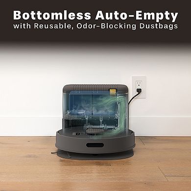 bObsweep Bio Auto-Empty Robot Vacuum & Mop with 100-Day Dock
