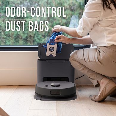 bObsweep Dustin Combo Robot Vacuum with Smart Navigation & Dual-Scrub Mops, 8000Pa Suction