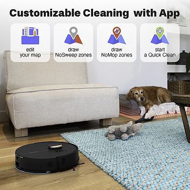 bObsweep Dustin Plus Robot Vacuum & Mop with 8000 Pa Suction & Auto-Empty Dock
