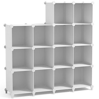 Sorbus 14-Cube Storage Organizer Cubby Shelf for Closet, Toys, Books, and More