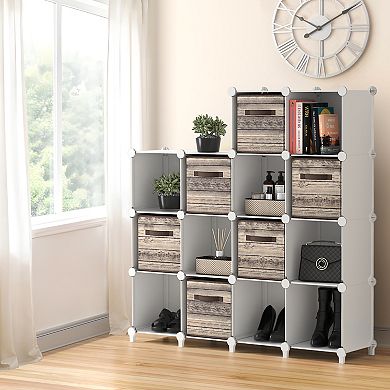 Sorbus 18-Cube Storage Organizer Cubby Shelf for Closet, Toys, Books, and More