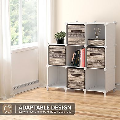 Sorbus 10-Cube Storage Organizer Cubby Shelf for Closet, Toys, Books, and More