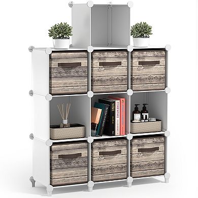 Sorbus 10-Cube Storage Organizer Cubby Shelf for Closet, Toys, Books, and More