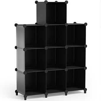 Sorbus 10-Cube Storage Organizer Cubby Shelf for Closet, Toys, Books, and More