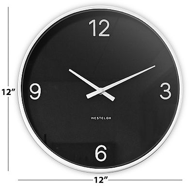 Westclox Contemporary Minimal 12-inch Wall Clock
