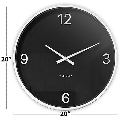 Westclox Contemporary Minimal 20-Inch Wall Clock