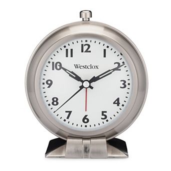 Westclox Large Classic Metal Alarm Clock Quiet No Ticking