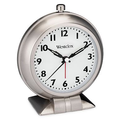 Westclox Large Classic Metal Alarm Clock Quiet No Ticking