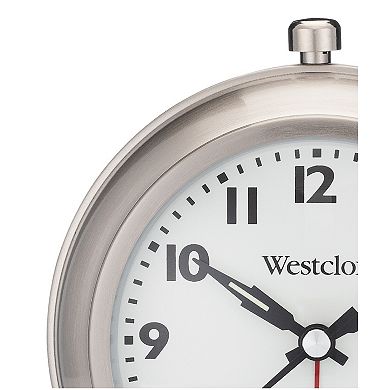 Westclox Large Classic Metal Alarm Clock Quiet No Ticking