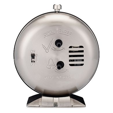 Westclox Large Classic Metal Alarm Clock Quiet No Ticking